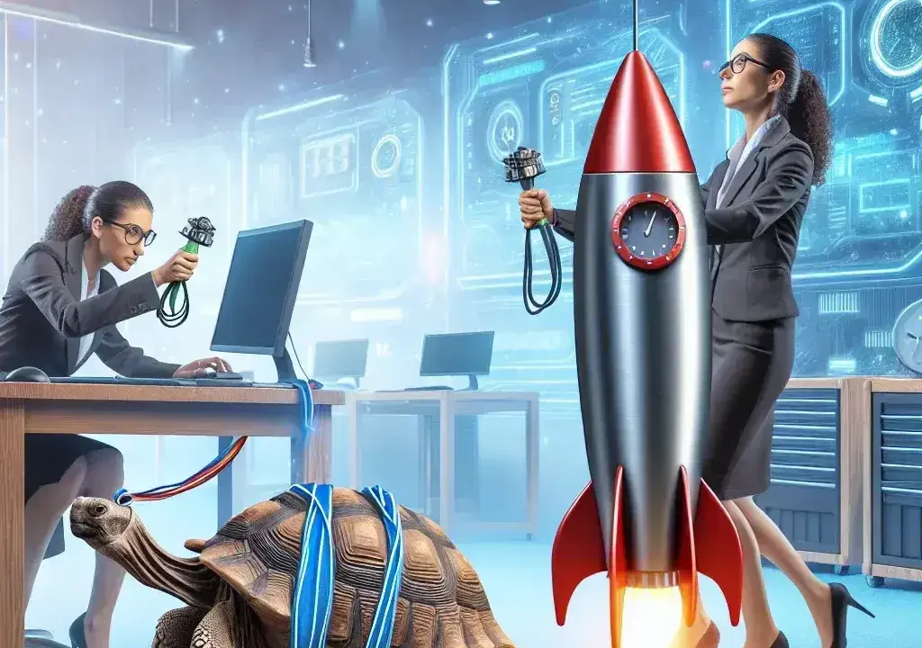 "Before and after comparison of a slow computer's performance improvements after optimization tips from 'How to Fix Slow Computers: A Comprehensive Guide'"